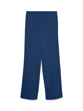 VERO MODA - VMELLA HW WIDE PANT JRS Navy Peony - Gr. - L