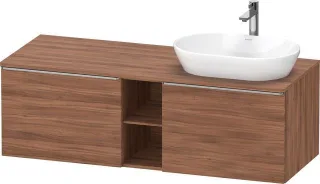 Duravit D-Neo Konsolenwaschtischunterbau wandhängend Nussbaum Matt 1400x550x459 mm - DE4950R70790000 DE4950R70790000