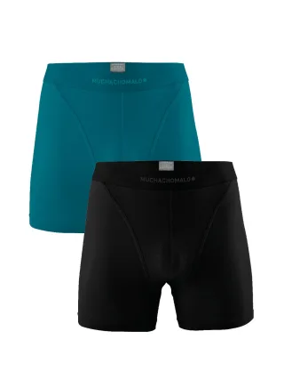 Muchachomalo Herren Pima Baumwolle Boxer Shorts - 2er Pack - Herren Unterwäsche