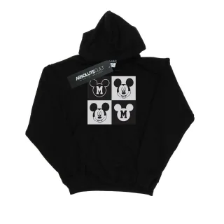 Disney - "Mickey Mouse Smiling Squares" Kapuzenpullover für Damen (Schwarz)