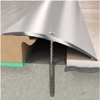 PROVISTON Übergangsprofil Aluminium, 70 x 6.55 x 930 mm, Silber, Übergangsschiene Bodenprofil