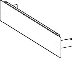 Tece floor Estrichblende f. Schrank 1140 Ersatzteile, RAL 9010 beschichtet, 77990025 77990025