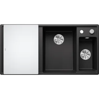 Blanco Spüle 523472 100x51cm, PuraDur anthrazit, rechts, mit Glasschneidbrett