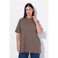 Ulla Popken T-Shirt T-Shirt Stehkragen Halbarm