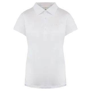 Under Armour Golf Heatgear Kurzarm weiße Frauenpolo -Hemd 1272336 100