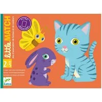 DJECO Spiel Djeco Kartenspiel für Kleine Little Match Kartenspiel Lernspiel Kinder