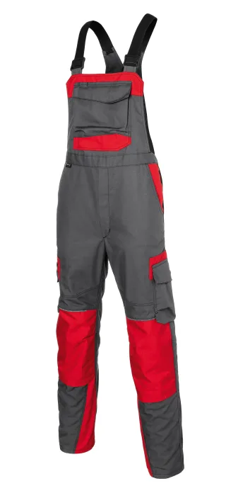 KÜBLER INNOVATIQ Latzhose anthrazit/mittelrot 106 - 3230 5370-9755-106
