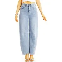 be styled Mom-Jeans Mom Jeans Slouchy Hose Boyfriend High Waist Jeans - Damen - j25L-1 mit Stretch-Anteil