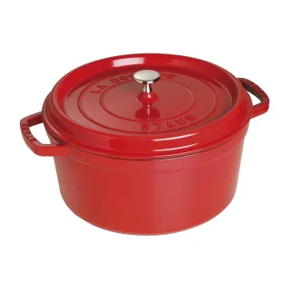 Staub La Cocotte Cocotte 30 cm, rund, Kirsch-Rot, Gusseisen