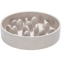 Designed By Lotte Antischlingnapf Antischling-Napf Pom beige aus Bambus für Hunde