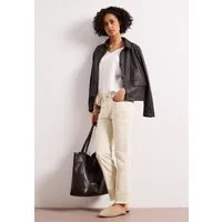 STREET ONE Straight-Jeans Style Tilly mit offenem Saum