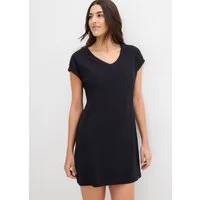 bonprix Shirtkleid (Packung, 2-tlg) für Frühling und Sommer, aus reiner Baumwolle, lockerer Schnitt