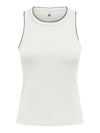 ONLY - ONLALLY S/L TANK TOP JRS Cloud Dancer - Gr. - S