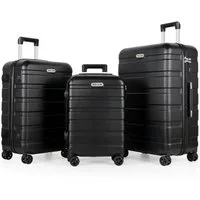 TAN.TOMI Handgepäckkoffer S/M/L/Set Koffer Hartschale Leicht Reisekoffer ABS Geräumig Haltbar, Trolley Handgepäck Große Kapazität