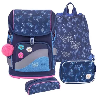 Belmil Premium Schulranzen Set Smarty Plus SAPPHIRE