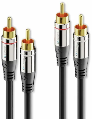SONERO Cinchkabel Stereo, 3,0 m, schwarz