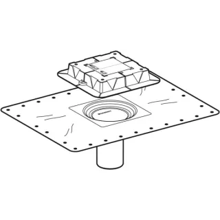Geberit Flansch, zu Geberit Bodenabläufen 243552001