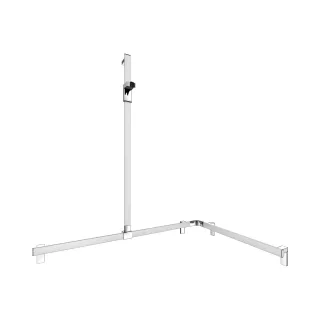 KEUCO AXESS Eck-Duschhandlauf 90° mit Brausestange, Metall, B: 85 H: 130,1 T: 115 cm, 35015170302 35015170302