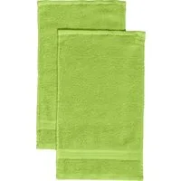 REDBEST Gästehandtuch Gästetuch "Chicago" 2er-Pack, Frottier, Walk-Frottier Uni