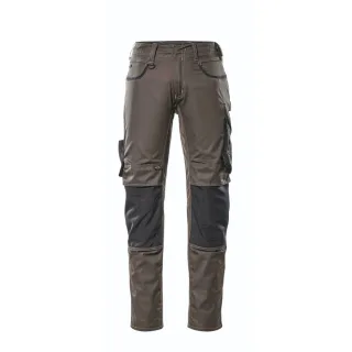 MASCOT Herren Lemberg Hose mit Knietaschen UNIQUE Dunkelanthrazit / Schwarz 46 - 13079-230-1809-90C46