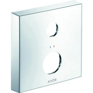 hansgrohe Axor Verlängerungsrosette 14968000 2-Loch, eckig, rot/blau, chrom