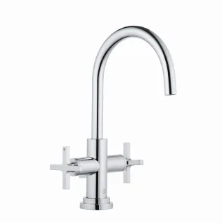 Kludi NOVA FONTE Waschtischarmatur CLASSIC Einlochmontage chrom, 201180520 201180520