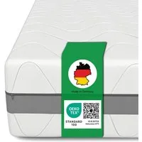 Boxspringmatratze 24 cm H3/H4 Matratze mit Federkern, 7 Zonen, Schlaftroll, 24 cm hoch, atmungsaktiv, ergonomisch, 140x200cm und weiteren Größen