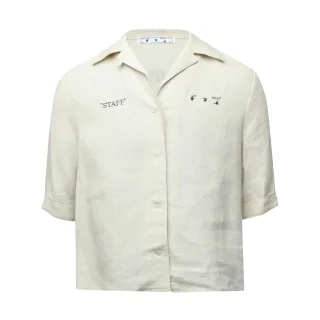 Off White - Hemd für Damen, Leinen (Hellbeige)