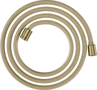 Hansgrohe Textilbrauseschlauch Axor 2000mm mit konischer/zylindrischer Mutter, brushed brass, 282909 28290950
