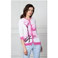 Passioni Cardigan Twinset mit Blumen-Print