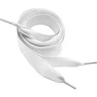 maDDma Schnürsenkel 1 Paar Schnürsenkel Satin 110cmx19mm Bekleidungskordel Kordel, 110 x 1.9 cmweiß