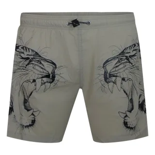 Doppeltiger Badehose in Silber