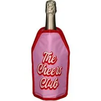 Giftcompany Weinkühler Froid Kühlmanschette The Cheers Club rosa 23,5cm