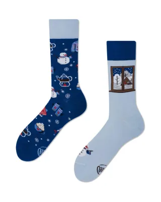 many mornings - Socken - WINTER MOOD blau - Gr. - 38