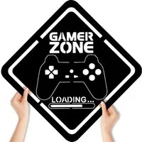 Namofactur LED Dekolicht RGB Farbwechsel Gamer Geschenk - Gamingzone Loading Wand Deko USB, LED fest integriert, Farbwechsler