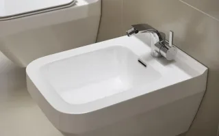 Neuesbad Serie 300 Wand-Bidet, B:355, T: 520mm, weiss mit Beschichtung 1K114-0101