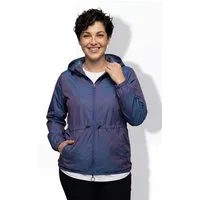 Ulla Popken Funktionsjacke Funktionsjacke schimmernd wasserabweisend Kapuze
