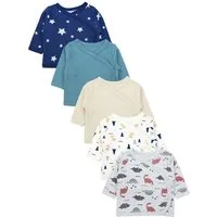 TupTam Wickelshirt TupTam Baby Jungen Langarm Wickelshirt Baumwolle 5er Set