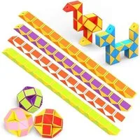 FELIXLEO 3D-Puzzle 6er Magische Schlange Blöcke zufällige Farben Mitgebsel, Puzzleteile