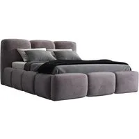 A&J MöbelLand GmbH Polsterbett STAR-OM mit Bettkasten und Lattenrost (Bett mit Kopfteil. Lattenrost und Bettkasten Inclusive! Viele Varianten zur Auswahl – wählen Sie Größe und Farbe!, TOP ANGEBOT), Länge: 220 cm Höhe Kopfteil: 100 cm