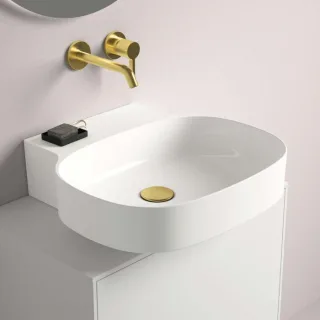 Ideal Standard Linda-X Waschtisch T439201 ohne Hahnloch, ohne Überlauf, 500 x 480 x 135 mm, weiß