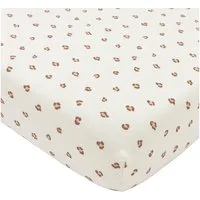 Meyco Baby Spannbettlaken Mini Panther Soft Pink, Jersey, Gummizug: Rundum, (1 Stück), 60x120cm