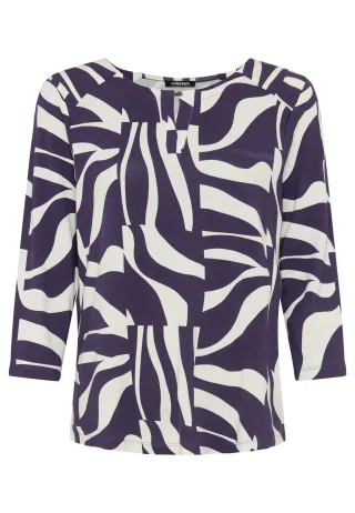 Olsen - T-Shirt Long Sleeves plum - Gr. - 38