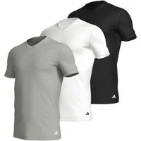 adidas Performance Poloshirt T-Shirt Basic V-Neck 3P (Packung, 3-tlg., 3er-Pack)