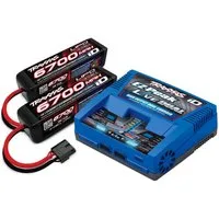 Traxxas RC-Buggy Traxxas Akku- und Ladegerät-Komplettset mit 2x 6700mAh LiPo-Akkus