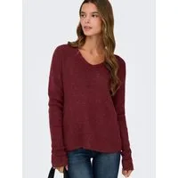ONLY V-Ausschnitt-Pullover ONLCAMILLA V-NECK L/S PULLOVER KNT NOOS Materialmix, regular fit