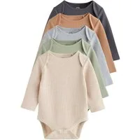 Next Langarmbody Langärmelige Babybodys im 5er-Pack (5-tlg)