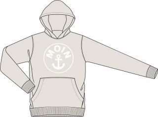 BASEFIELD - Ki.-Hoodie mn soft sand - Gr. - 116/122