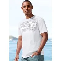 John Devin T-Shirt mit Print Regular-Fit, aus Slub-Qualität, mit Print