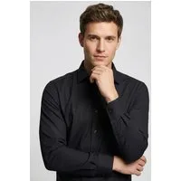 MARVELIS Langarmhemd modern fit, verlängerter Arm, Businesshemd, New-Kentkragen